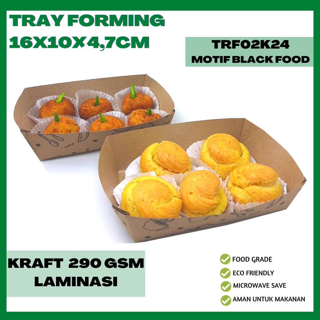 Paper Food Paper Food Tray Forming (TRF2K224-Laminasi)