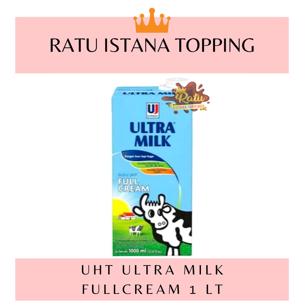 

SUSU UHT ULTRA MILK 1 LITER FULL CREAM PUTIH