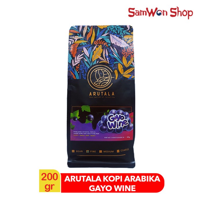 

ARUTALA ARABICA GAYO WINE PROCESS 200 GRAM - KOPI ARABIKA