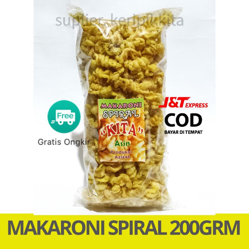 cemilan makaroni spiral kita | makanan ringan | jajanan kekinian | snack | asin | kita besar