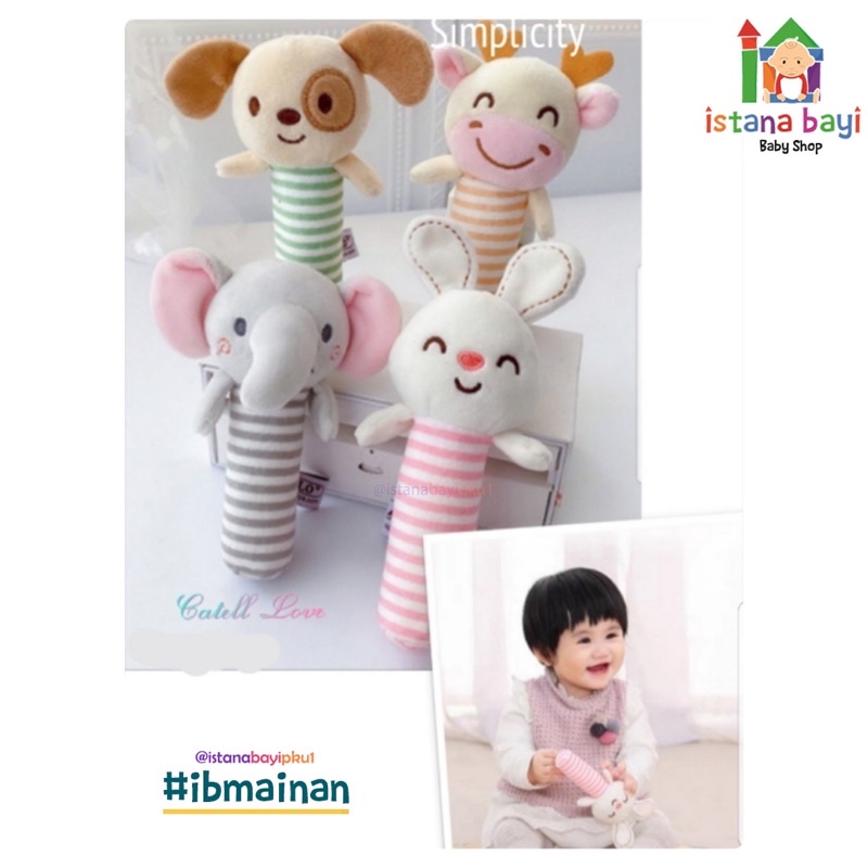 Catell Love Rattle Stick Boneka / Mainan Anak