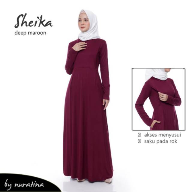 Gamis kaos busui sheika
