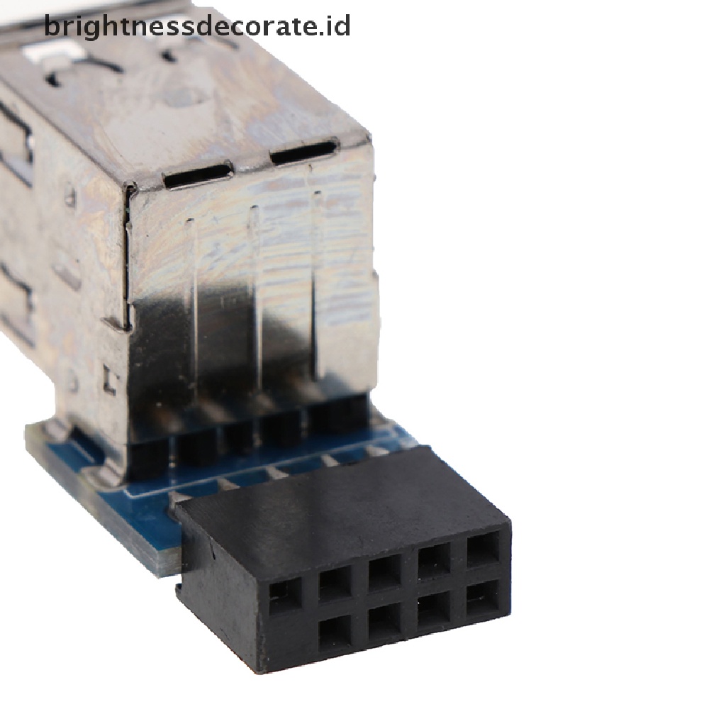 Adapter Internal Header 2 Port Usb 2.0 A Female 9pin Untuk Motherboard Ke Double