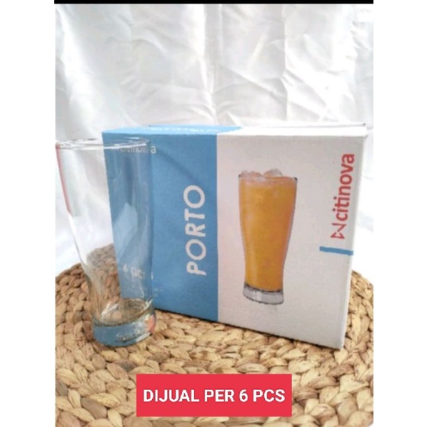 GELAS JUS PORTO/ GELAS BELING PORTO / GELAS KACA BENING / GELAS CAFE