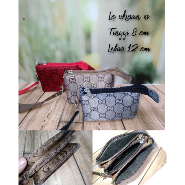 Dompet Koin 3 ruang / Dompet Mini Murah / Dompet Koin