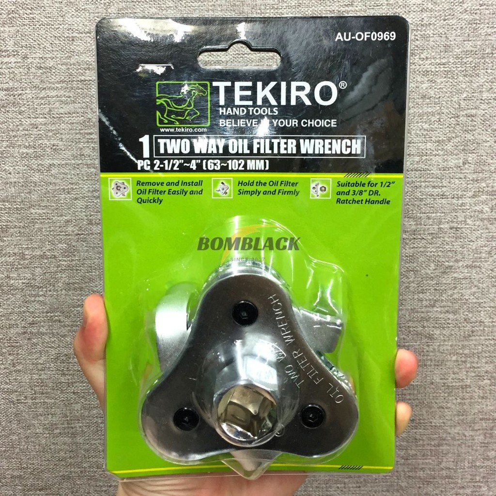 TEKIRO Kunci Oli Filter 2 Arah 3 Kaki Two Way Oil Filter Wrench TEKIRO