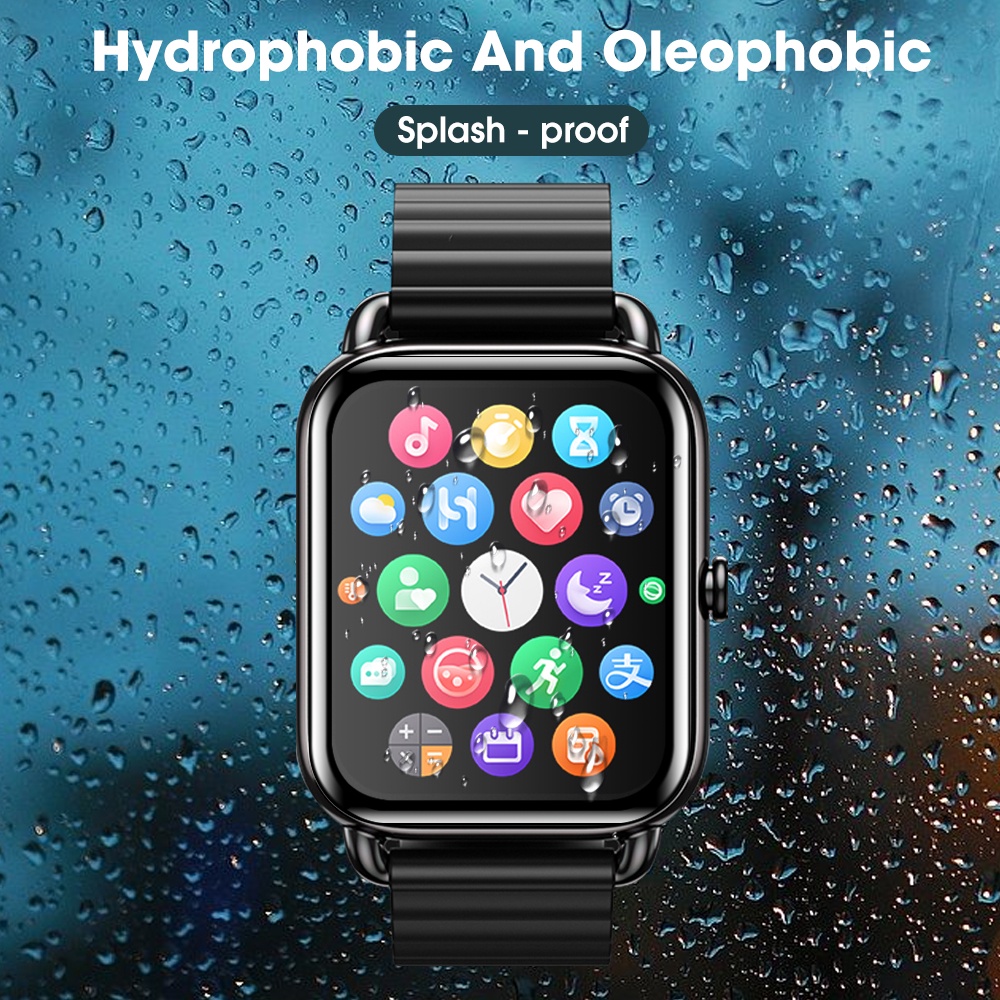 1 / 2 Pcs Pelindung Layar Smartwatch Haylou RS4 / RS4 PLUS 20D Full Cover Anti Sidik Jari