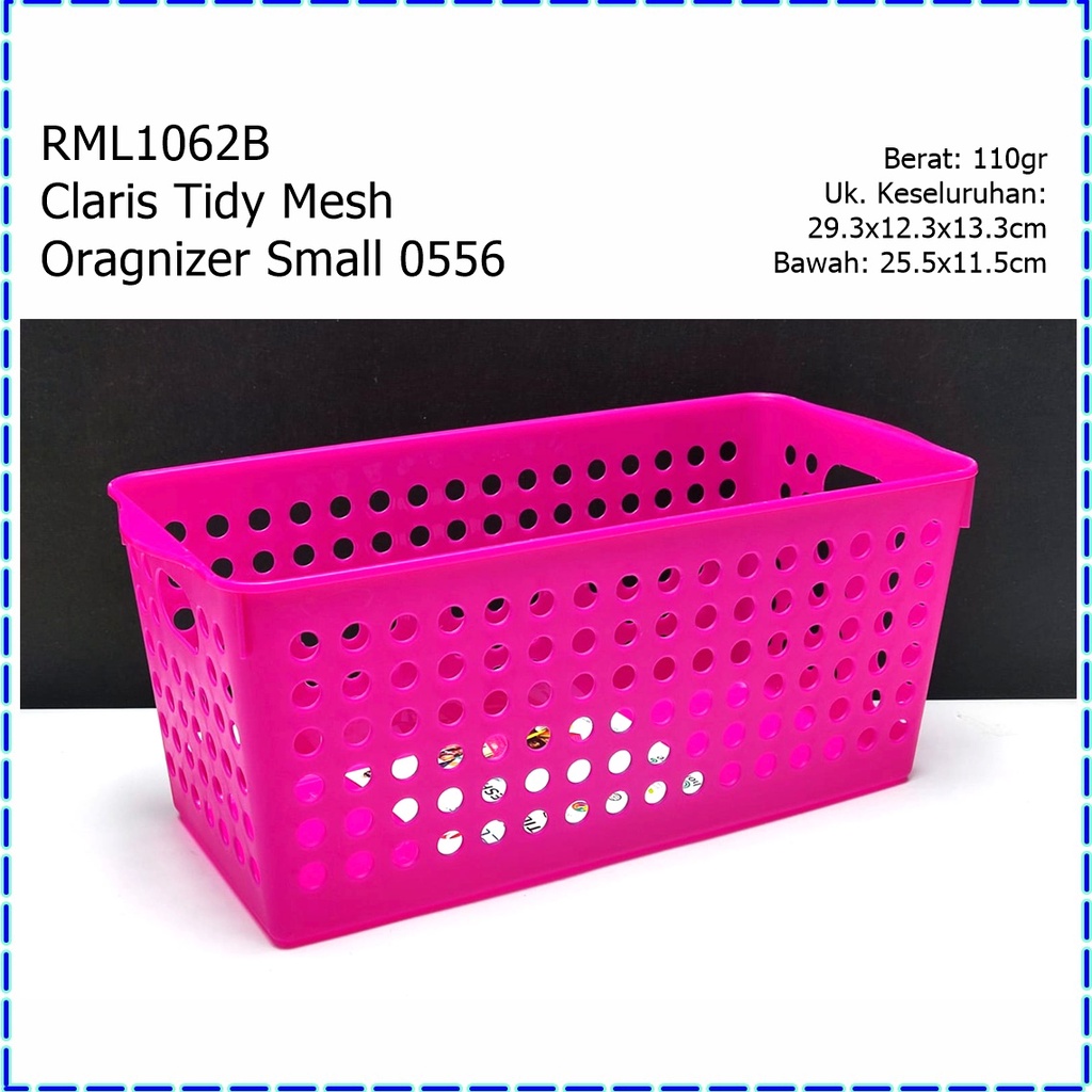 RML1062B Claris Tidy Mesh Oragnizer/Desk Oragnizer/Keranjang Penyimpanan Small 0556