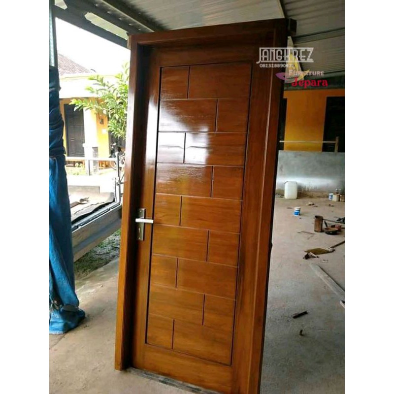 pintu jati minimalis pintu kamar jati tpk