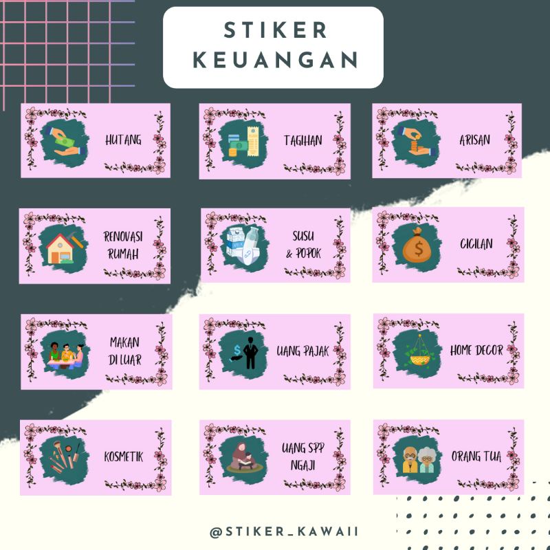 

Stiker Keuangan Part 3 | Stiker Dompet Pintar