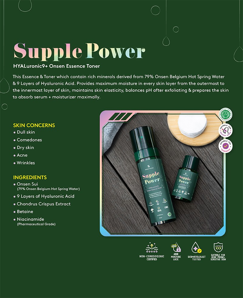 [BPOM] Somethinc Toner Glow Maker | Supple Power (Somethinc Glow Maker | Somethinc Supple Power Hyaluronic 9)