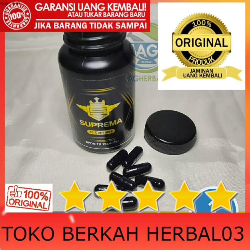 100% ASLI Perkapsul Obat Kuat Herbal Suprema Asli Resmi BPOM Penambah Stamina dan Libido