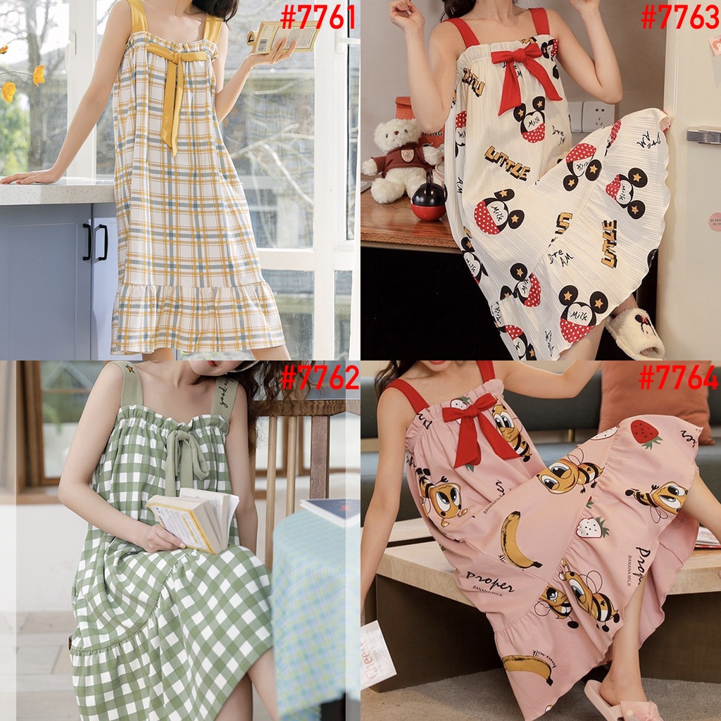 Daster Premium Import Babydoll Leisure Wear UMISUKA Terbaru Baju Tidur Piyama Wanita Korea Kekinian KKUM JALJA