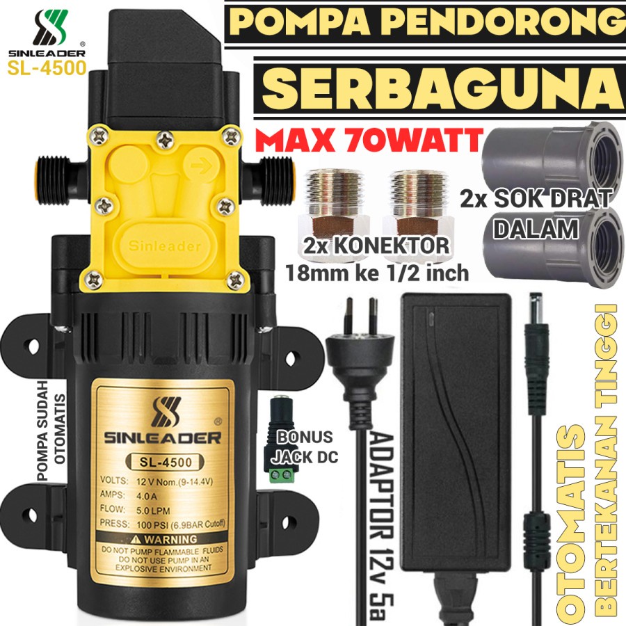 Pompa Pendorong Paket Pompa Pendorong Serbaguna Otomatis Bertekanan tinggi - SL 4500