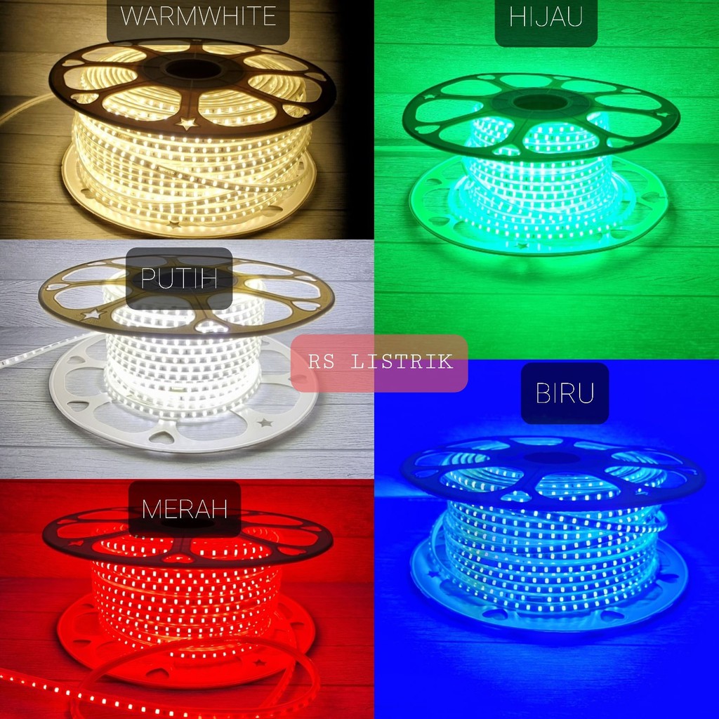 LAMPU LED STRIP HINOMARU / LED SELANG 5 METER + COLOKAN KONEKTOR