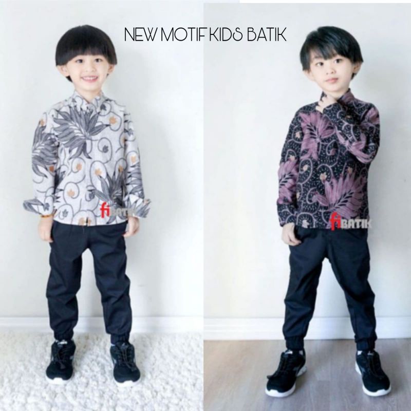 Kemeja batik anak laki laki, baju batik anak terbaru size M L XL XXL