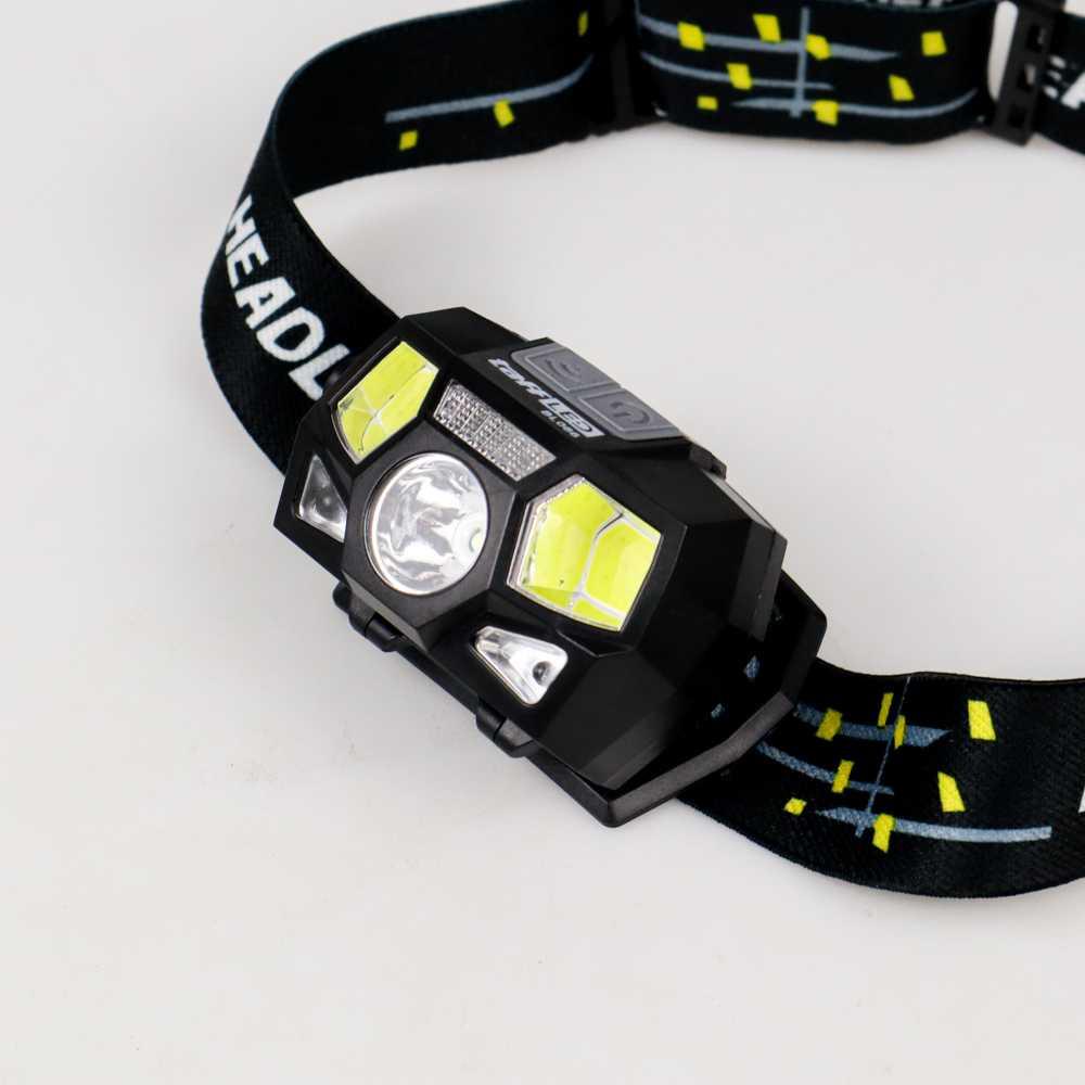 TaffLED Headlamp Rechargeable USB senter Kepala LED Motion XPE+COB 10000 Lumens BL066