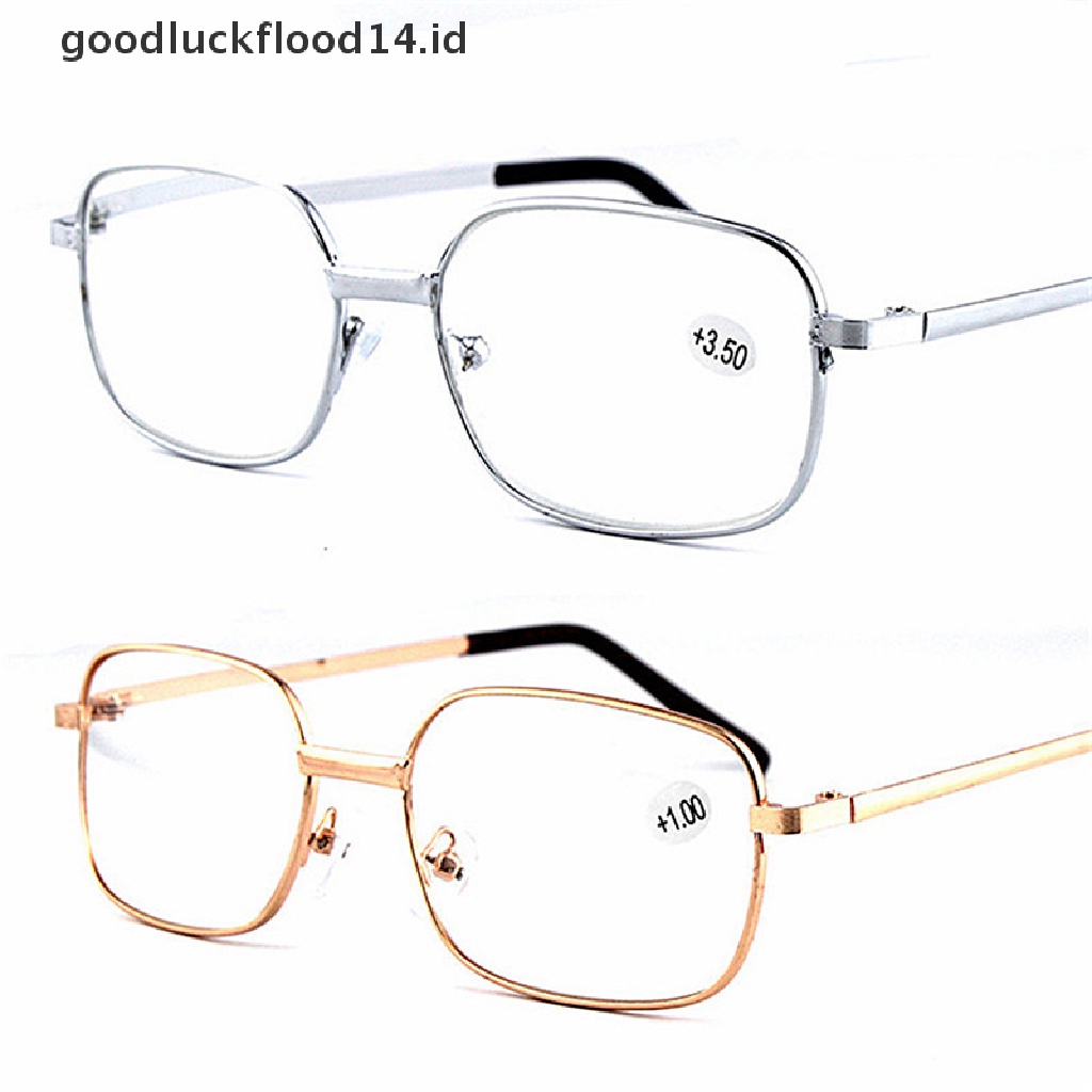[OOID] Metal Anti-fatigue Reading Glasses Eyewear Eyeglasses +1.0 to 4.0 Diopter New ID