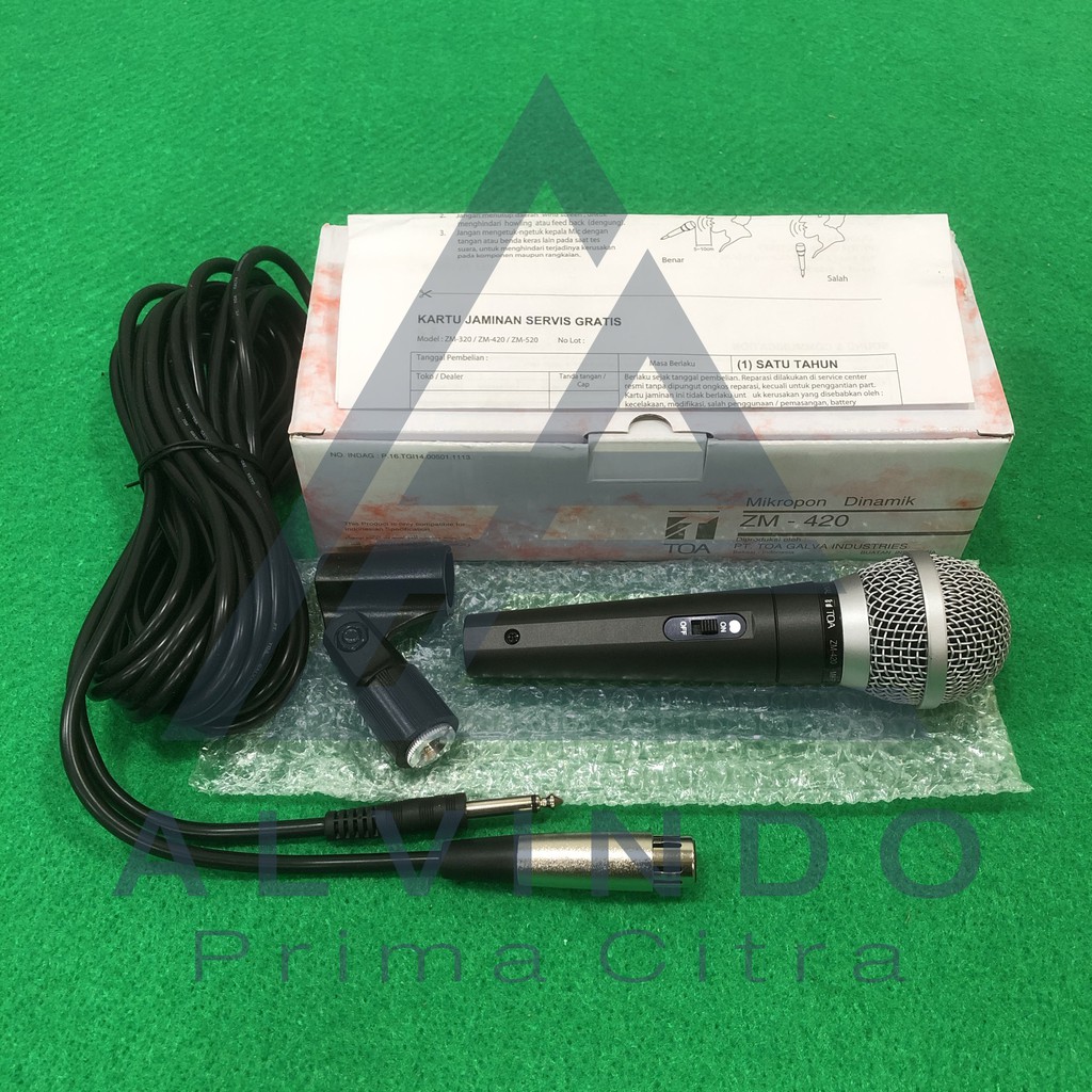 TOA ZM-420 (Dynamic Microphone / Mikrofon Kabel / ZM 420)