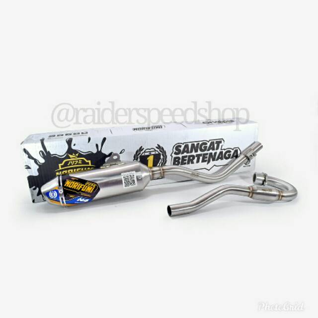 Kenalpot knalpot muffler ORIGINAL NORIFUMI STAINLESS Type N4 SE CRF 150L