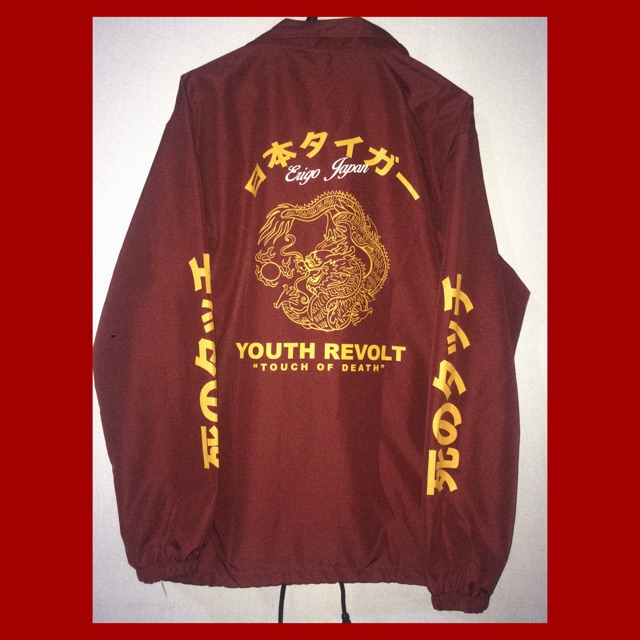 Erigo Coach Jacket Maroon Youth Revolt