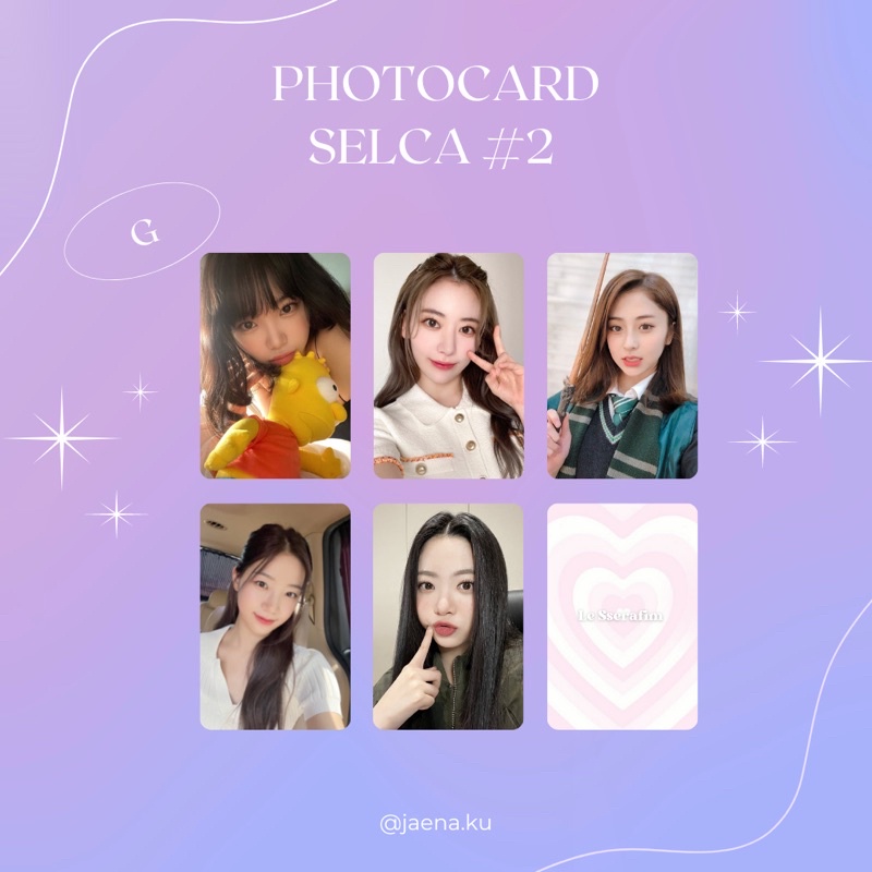 [LE SSERAFIM] PHOTOCARD SELCA #2 LE SSERAFIM ‼️BACA DESKRIPSI‼️