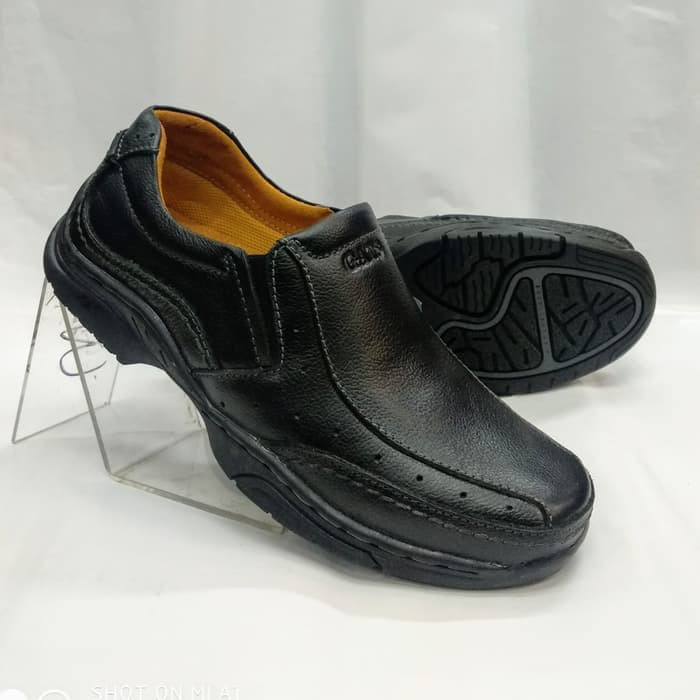 sepatu kulit asli gats mp 2608 hitam sepatu kerja sepatu pria