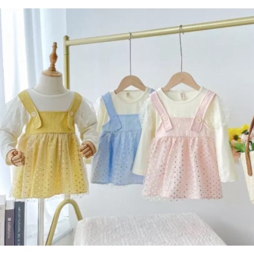 DRESS BAYI TUTU OVERALL KADO ULANG TAHUN LUCU IMPORT ( 1Y-3Y)