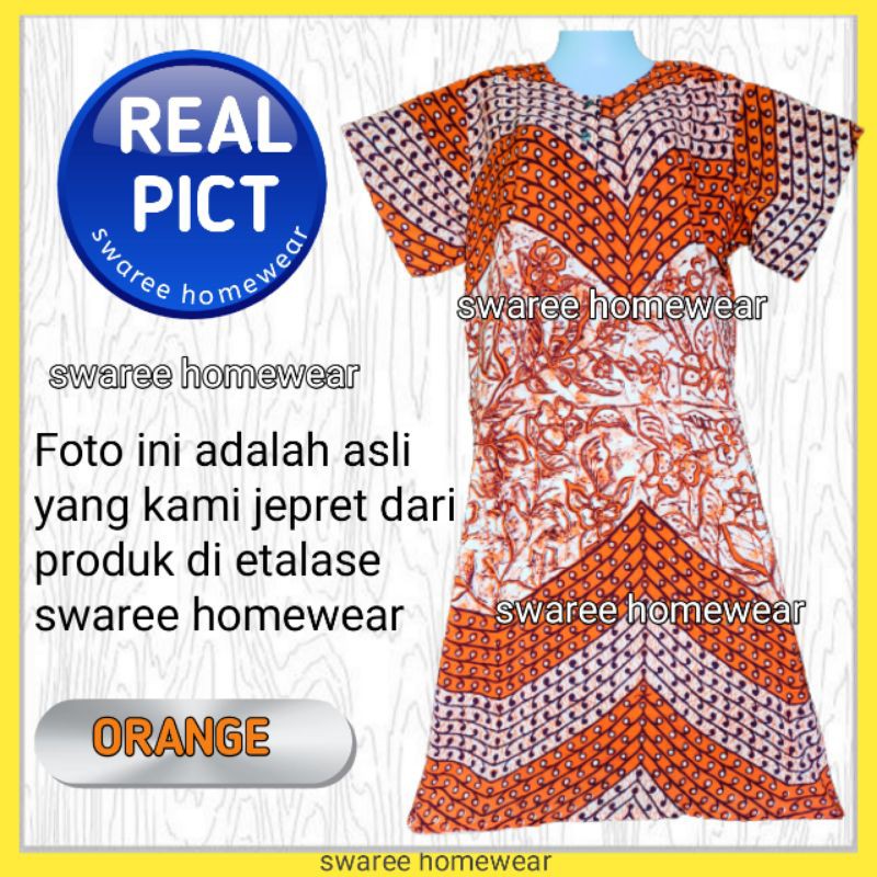 Daster Batik Jumbo Busui Murah Daster Pekalongan Rayon Baju Batik Wanita Bisa Pilih Warna