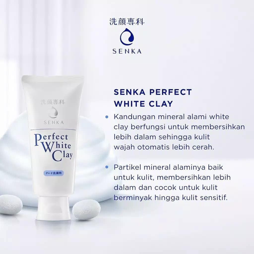 (READY &amp; ORI!) Senka Perfect Whip/ whip fresh/ Whip White/ White clay - 50gr/100gr/120gr