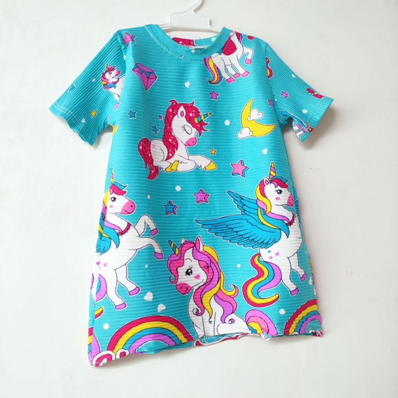 Dress Turun Naik Anak Kuda poni 1 2 3 4 5 6 7 8 9 10 gaun anak viral fatonah Shop baju anak cewek perempuan ( Turnaek KUDAPONI )