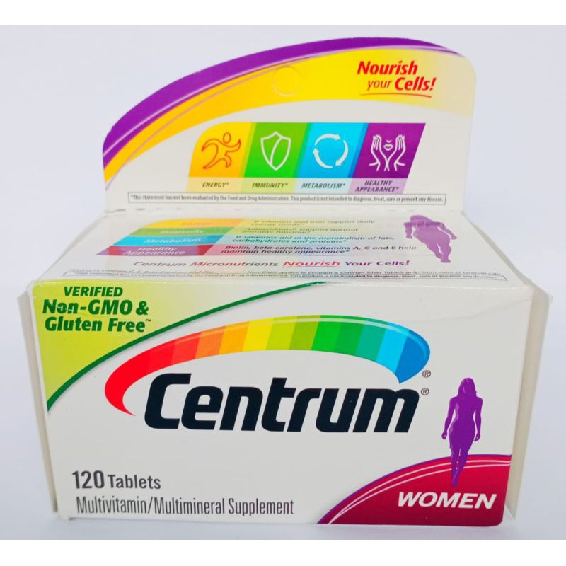 MULTIVITAMIN CENTRUM WOMEN ISI 120 TABLETS