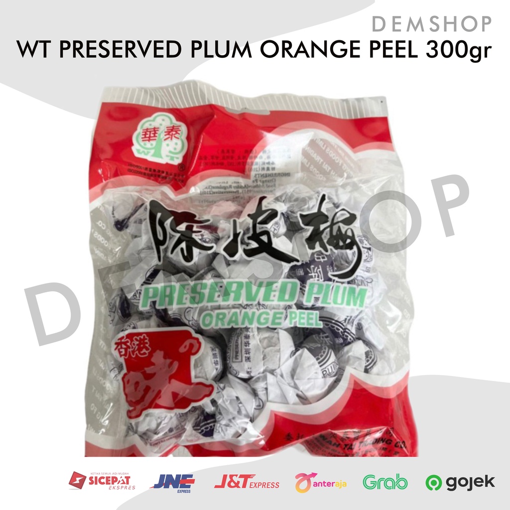 

PRESERVED PLUM ORANGE PEEL 300 GR / MANISAN BUAH PLUM KULIT JERUK / PERMEN PLUM