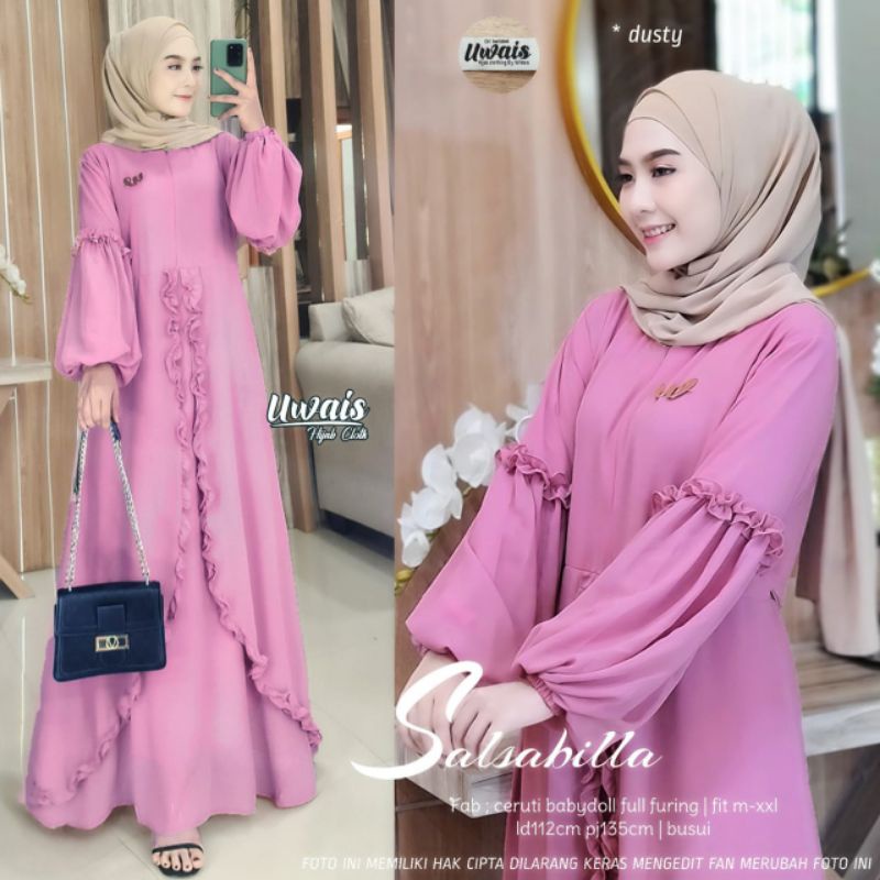 salsabila yb spassy/gamis/dres/gamis ceruty