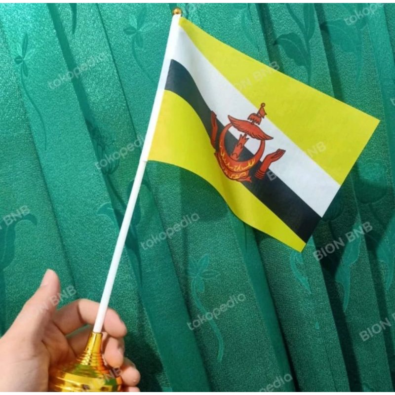 BENDERA NEGARA BRUNEI BENDERA  MEJA BRUNEI DARUSSALAM IMPORT