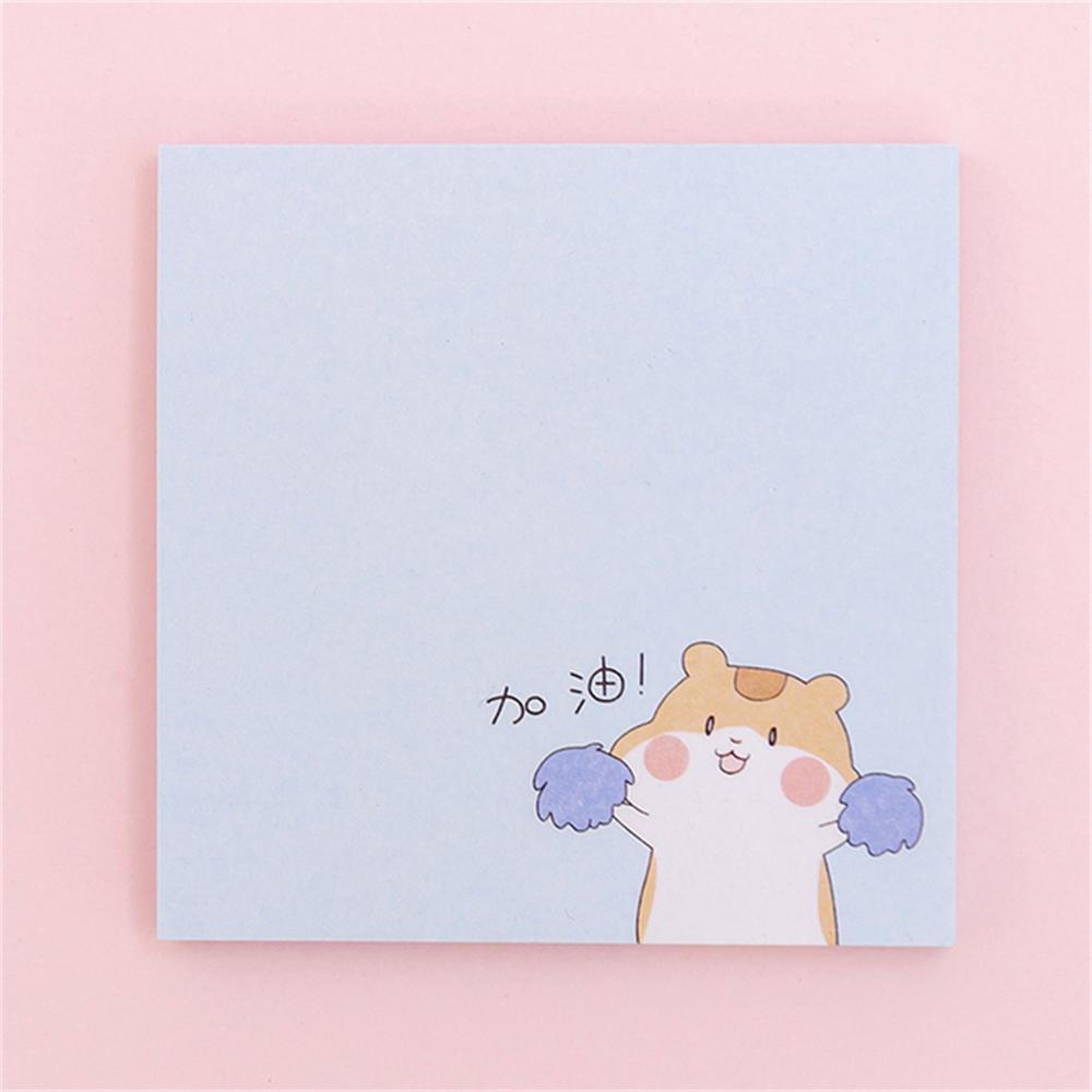 [Elegan] Sticky Notes Beruang Hamster Aksesoris Kantor Planner Stiker Alat Tulis Bantalan Tulisan