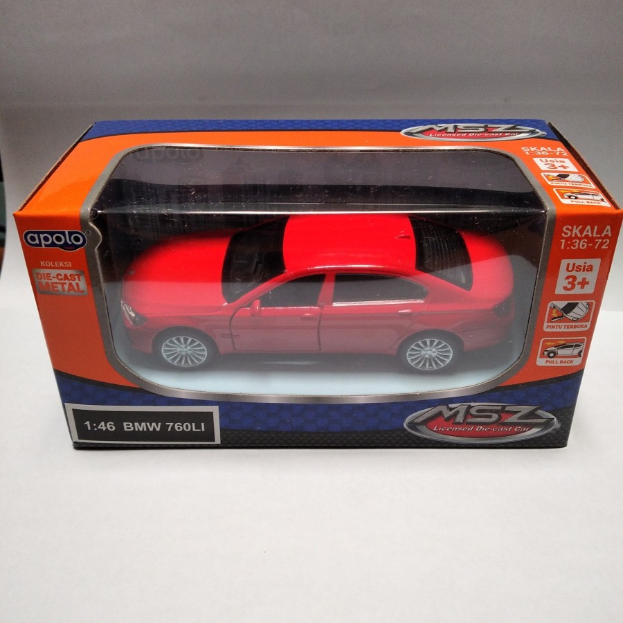 Mobil Diecast Apolo BMW 760LI Merah TS