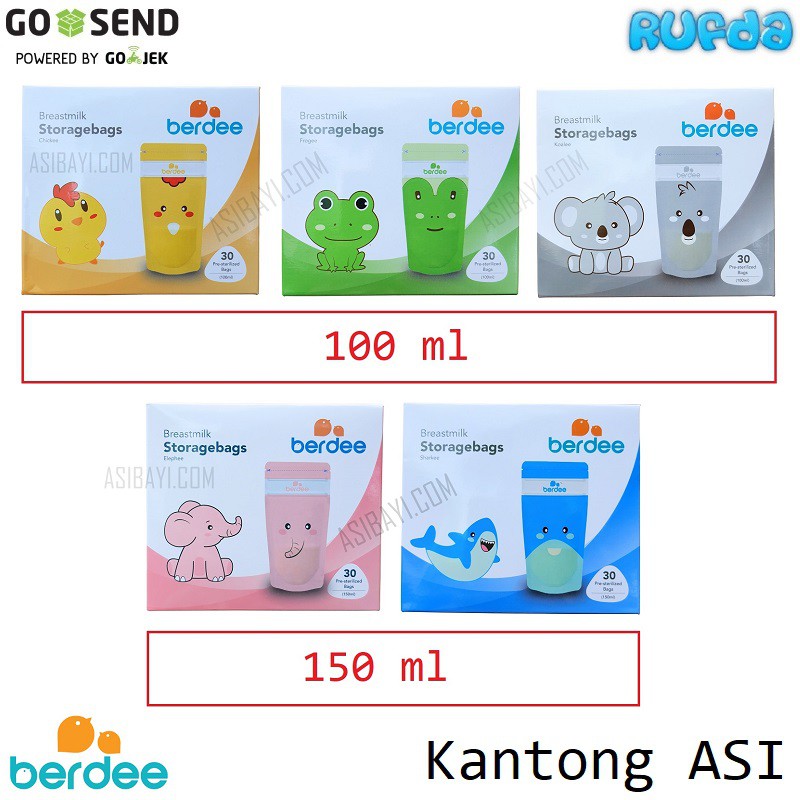 Berdee Kantong ASI 100ml dan 150ml Breastmilk Storage Bag Murah