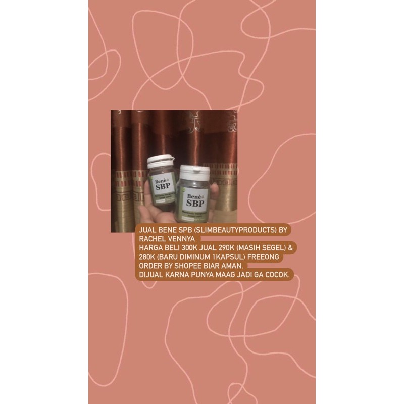 BENE SPB slimbeautyproducts by rachel vennya
