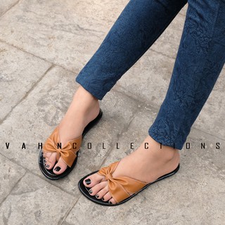 Vahn QIANA Sandal  Jepit Selop Wanita  Casual Santai  Coklat 