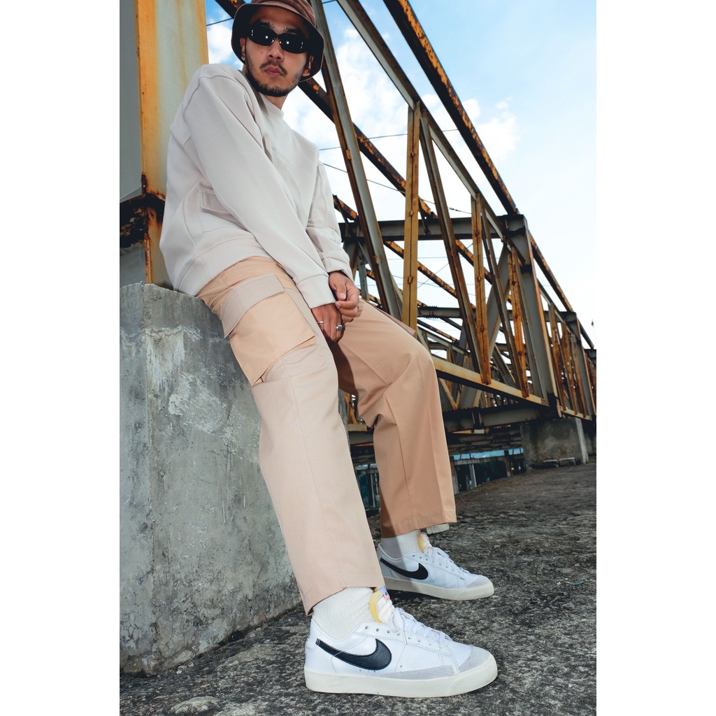JAVAJONES Cargopants + Belt Bumi | Khakis Cream