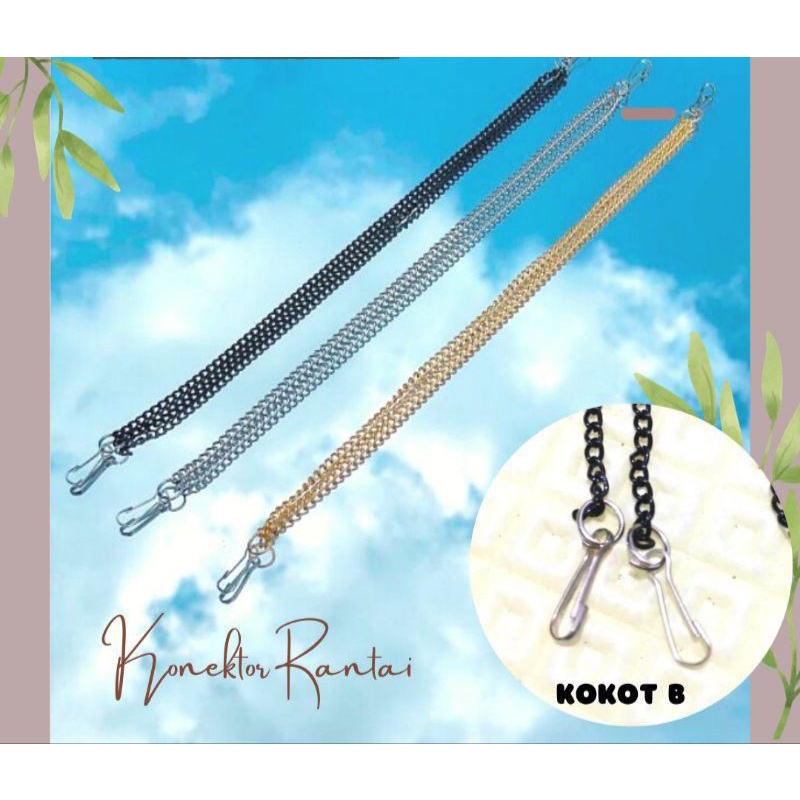 Konektor Masker Premium Rantai / Konektor Masker Korea / Konektor Masker Hijabers