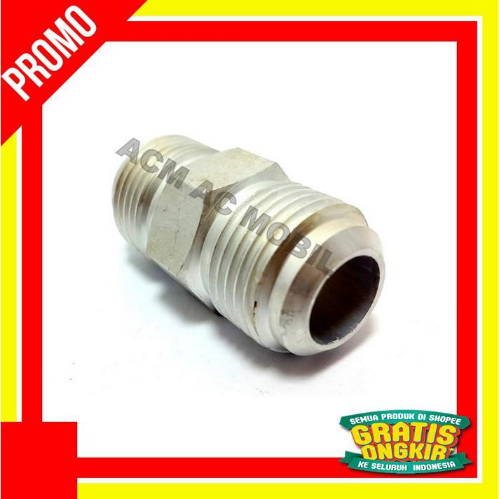 DOUBLE NEPEL 5/8 ALUMINIUM AC MOBIL DOBEL NEPLE MURAH