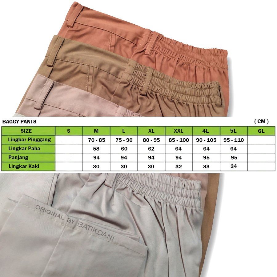 BAGGY PANTS PREMIUM AMERICAN DRILL GRADE A CELANA PANJANG WANITA CELANA KANTOR KERJA