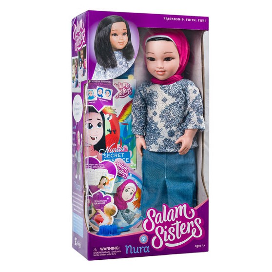 Boneka Salam Sisters Nura 46cm seukuran American Girls Doll 18