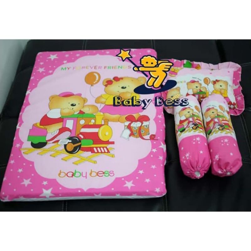 1 SET KASUR BAYI BABY BESS MOTIF WARNA-MATRAS BAYI 4IN1