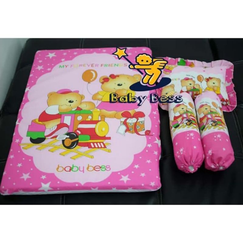 1 SET KASUR BAYI BABY BESS MOTIF WARNA-MATRAS BAYI 4IN1