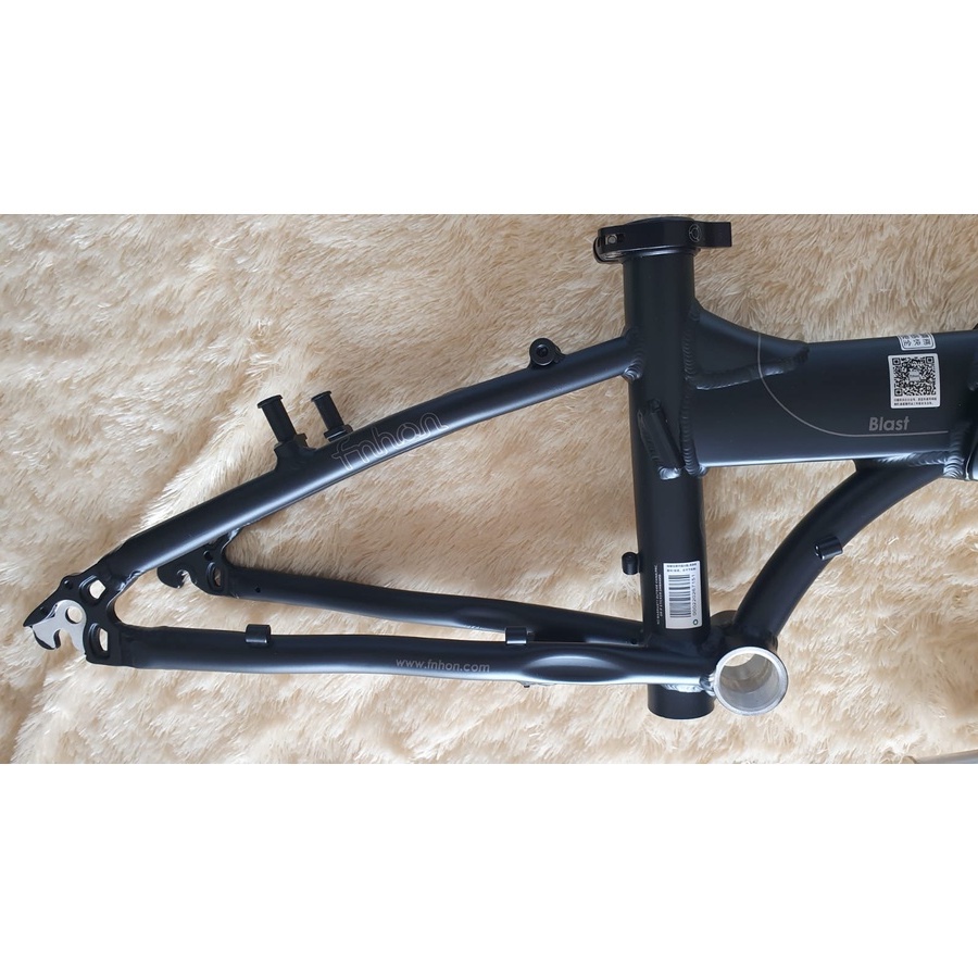 Frame Fork plus Handlepost Fnhon Blast V Brake 20 22 inch Warna Hitam Doff Alloy Hitam Doff Not Discbrake