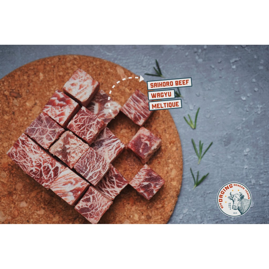 

SAIKORO WAGYU MELTIQUE / BEEF CUBES PREMIUM - 500gr