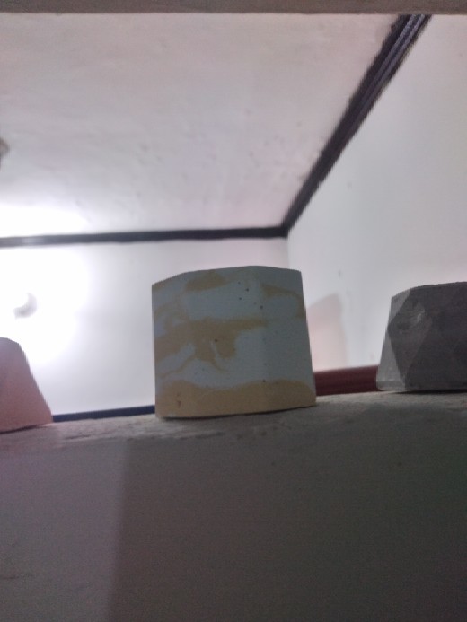 Pot Mini Marble Kuning Putih